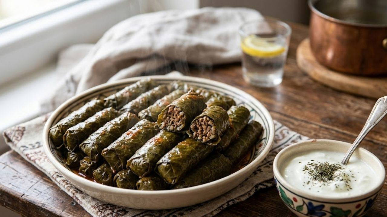 Bayram Sofralarının Vazgeçilmezi: Etli Yaprak Sarma Tarifi