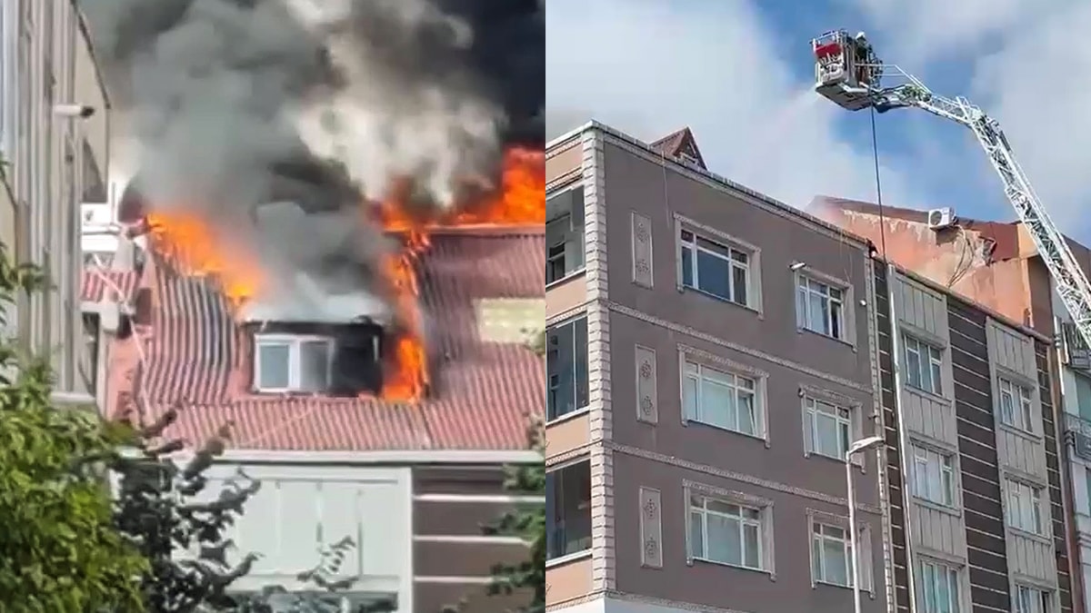Bayrampaşa'da Çatı Katı Yangını Korkuttu