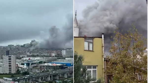 Bayrampaşa'da Sanayi Sitesinde Yangın Panik Yarattı