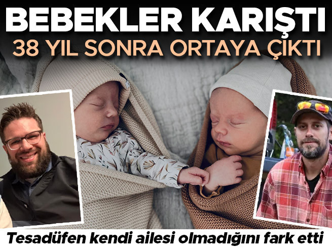 Bebekler karıştı, gerçek 38 yıl sonra ortaya çıktı! Tesadüfen kendi ailesi olmadığını fark etti