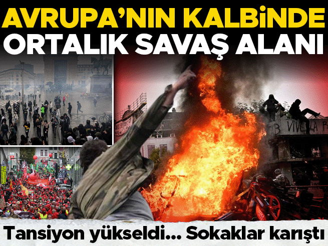Belçika'da Bütçe Kesintisi Protestoları Şiddetlendi: Sokaklar Savaş Alanına Döndü