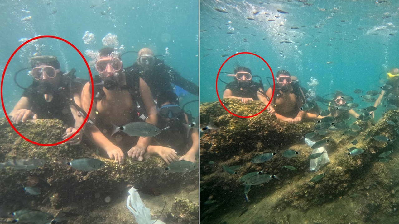 Belgesi İptal Edilen Dalışçı Antalya'da Turistlere Brifing Veriyor