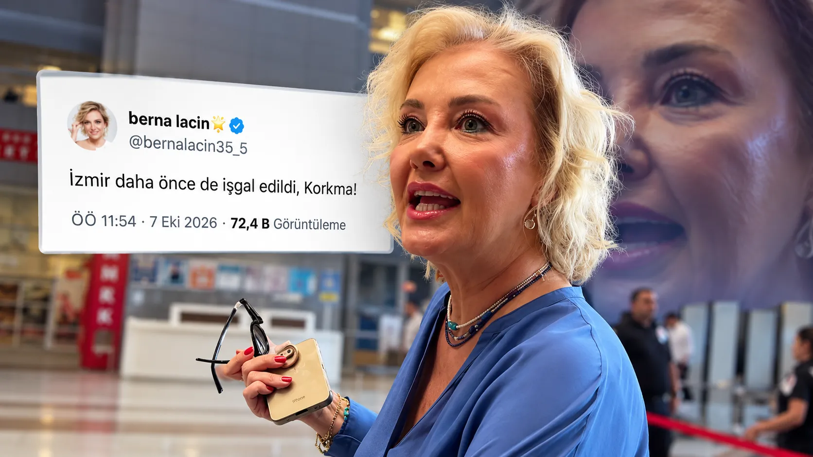 Berna Laçin'in İzmir Paylaşımına Savcılık Soruşturması
