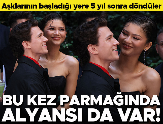 Beş yıl sonra aşklarının başladığı sete döndüler