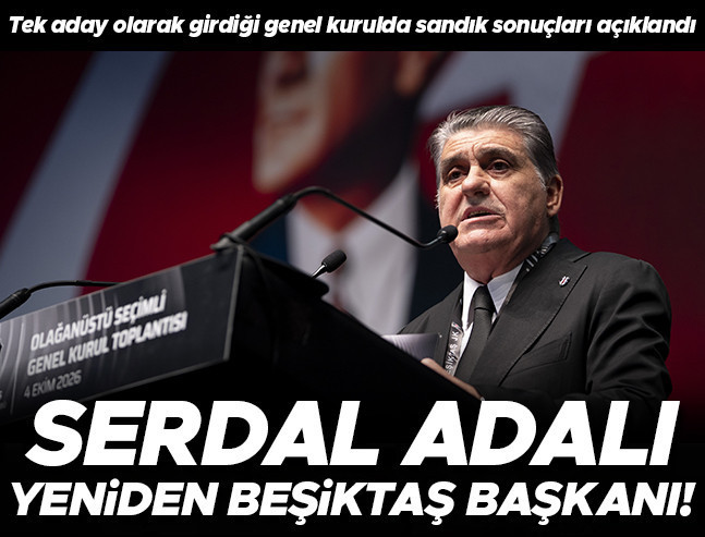 Beşiktaş'ta Serdal Adalı Yeniden Başkan Seçildi