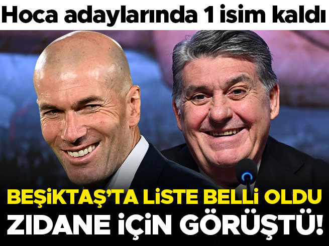 Beşiktaş, Zidane ile temasta! Yeni teknik direktör için tek aday kaldı