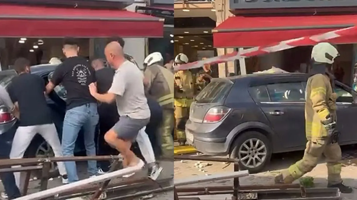 Beykoz'da Otomobil Kaldırıma Daldı: Yaralılar Var