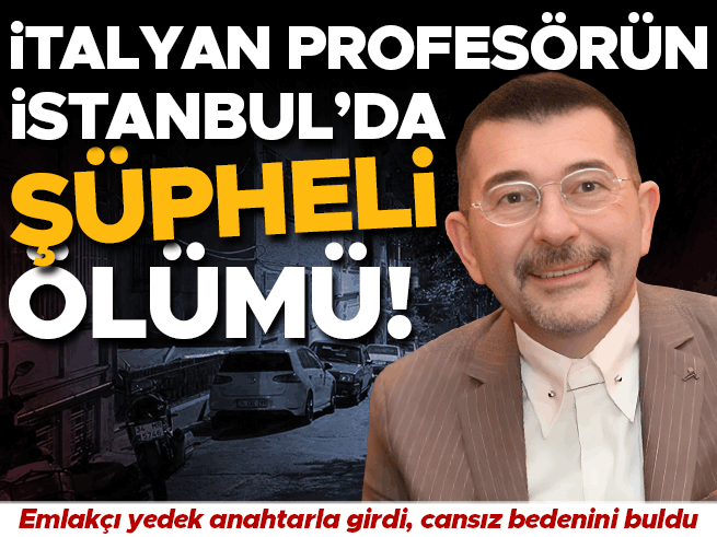Beyoğlu'nda İtalyan Profesör Evinde Ölü Bulundu