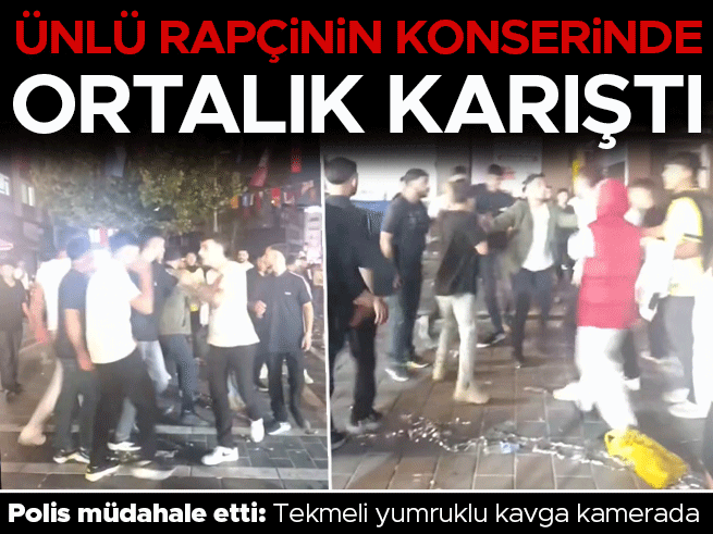 Beyoğlu’nda konser kavgası: Tekme ve yumruklar havada uçuştu