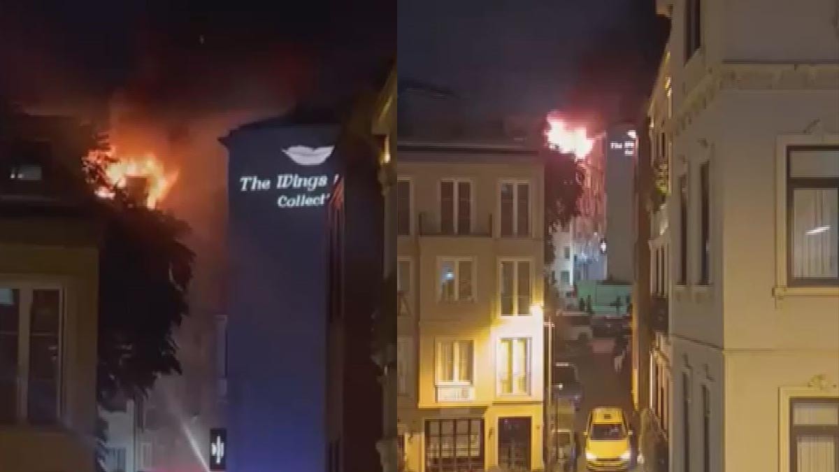 Beyoğlu'nda 6 Katlı Binada Yangın: Paniğe Neden Oldu