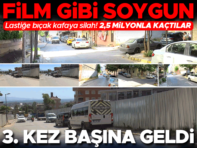 Bağcılar'da sürücünün lastiklerini patlatıp 2,5 milyon lirasını çaldılar