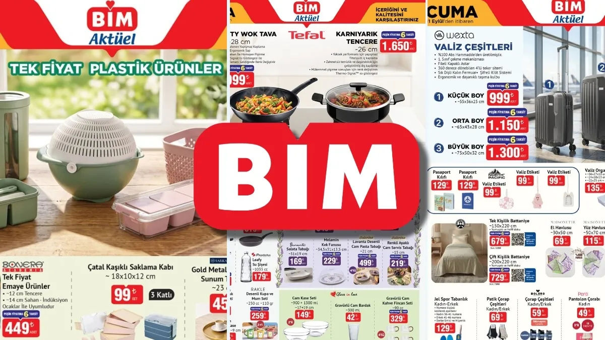 BİM 11 Eylül Aktüel Kataloğu 2026: Valiz, Tencere ve Ev Ürünleri