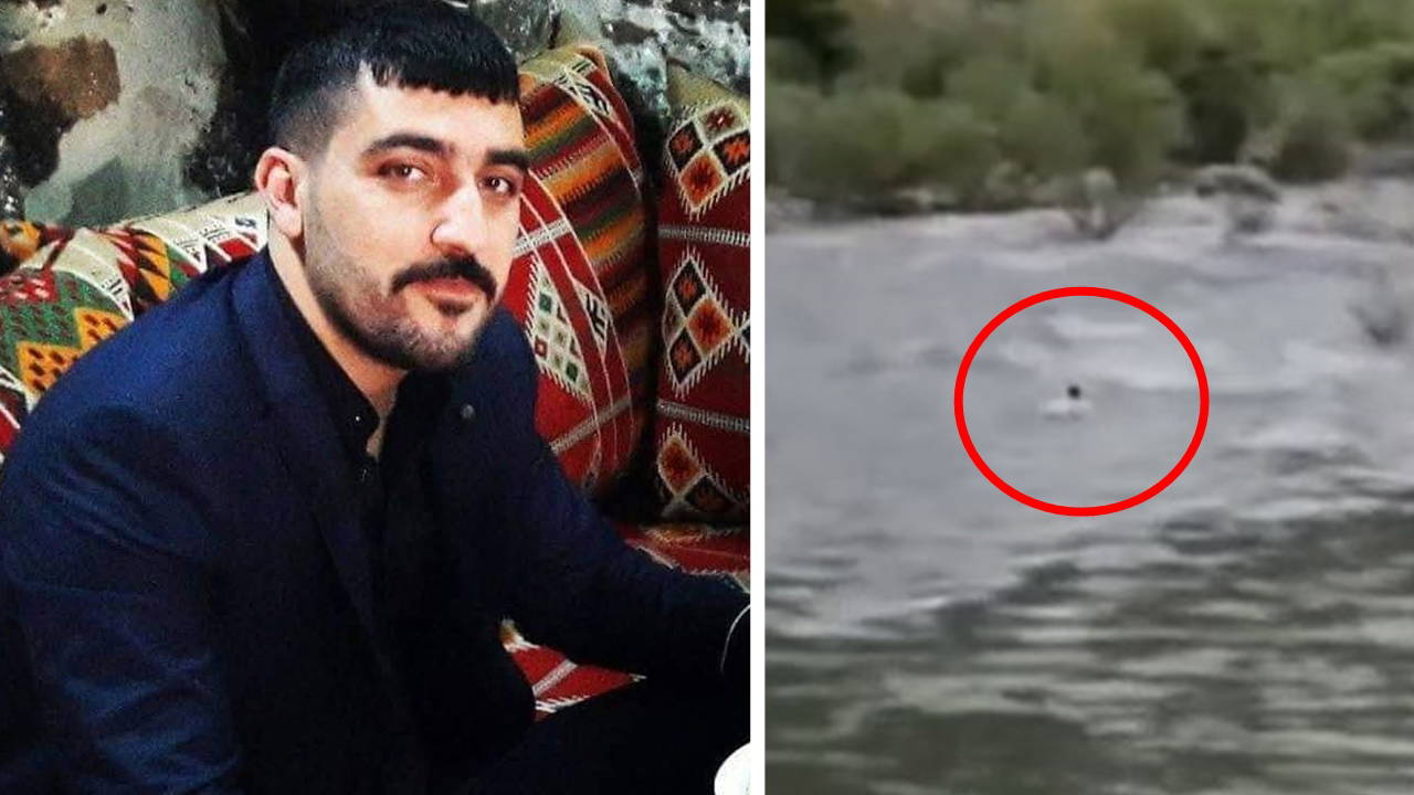 Bingöl'de çayda akıntıya kapılan Vedat Karabulut kayboldu, sürüklendiği anlar kamerada