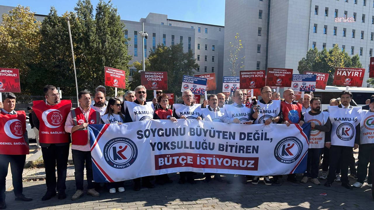 Birleşik Kamu-İş'ten Bakanlık Önünde Bütçe Tepkisi