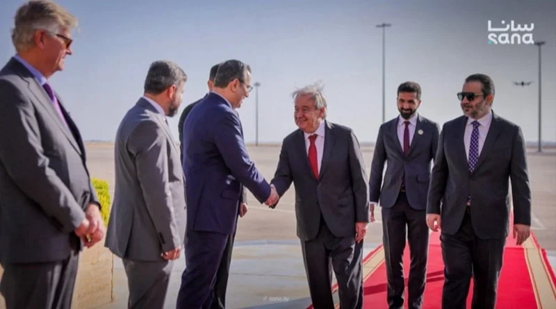 BM Genel Sekreteri Guterres, 17 Yıl Aradan Sonra Suriye'ye Gitti