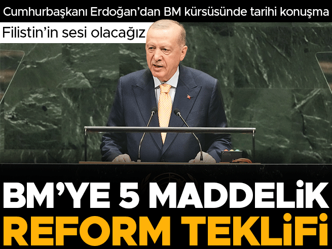 BM Kürsüsünden Gazze Çıkışı: Erdoğan'dan 'İnsani Mesele' Vurgusu