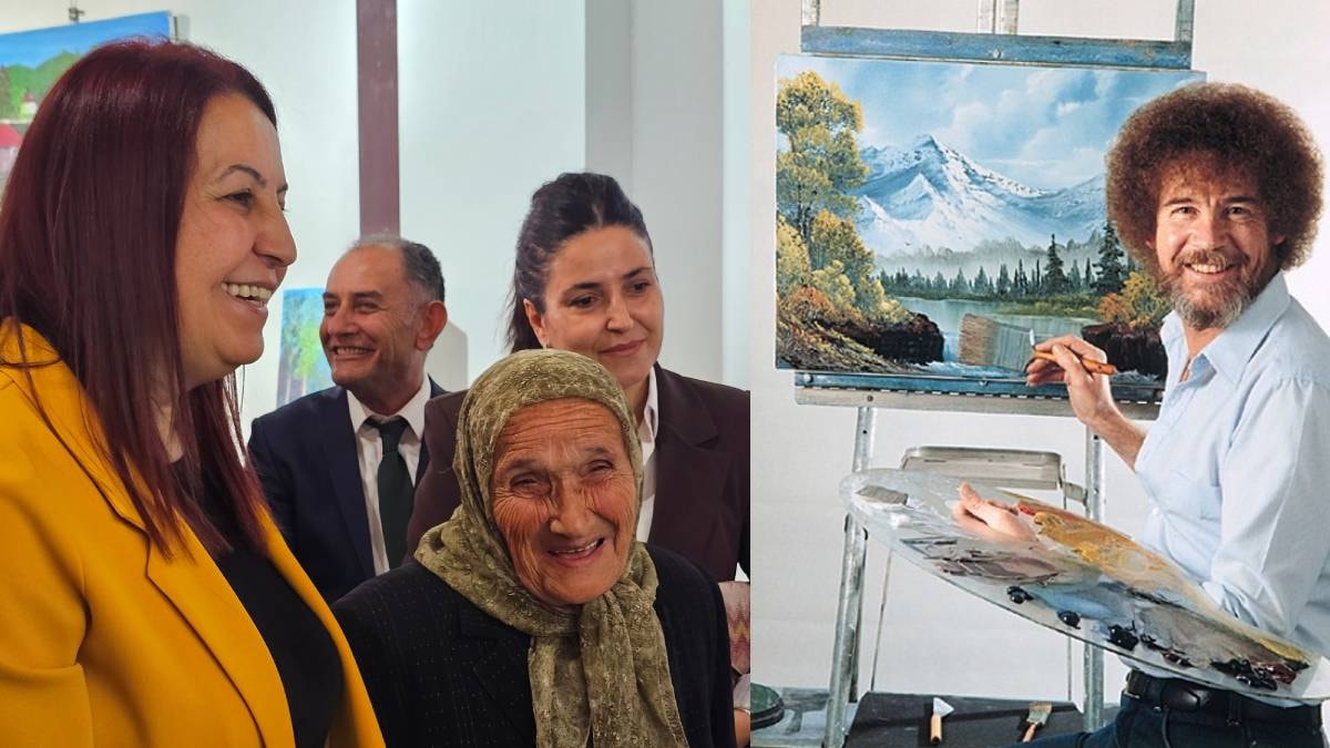 Bob Ross Hayranı 81'lik Ressam İkinci Sergisini Açtı