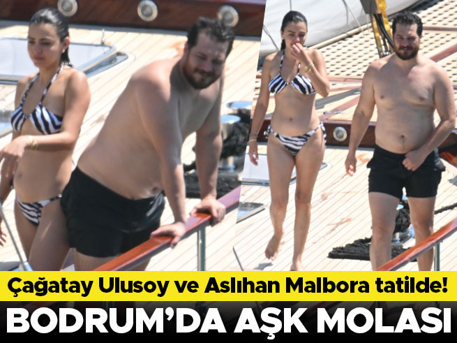Bodrum'da Aşk Molası: Çağatay Ulusoy ve Aslıhan Malbora Tatilde