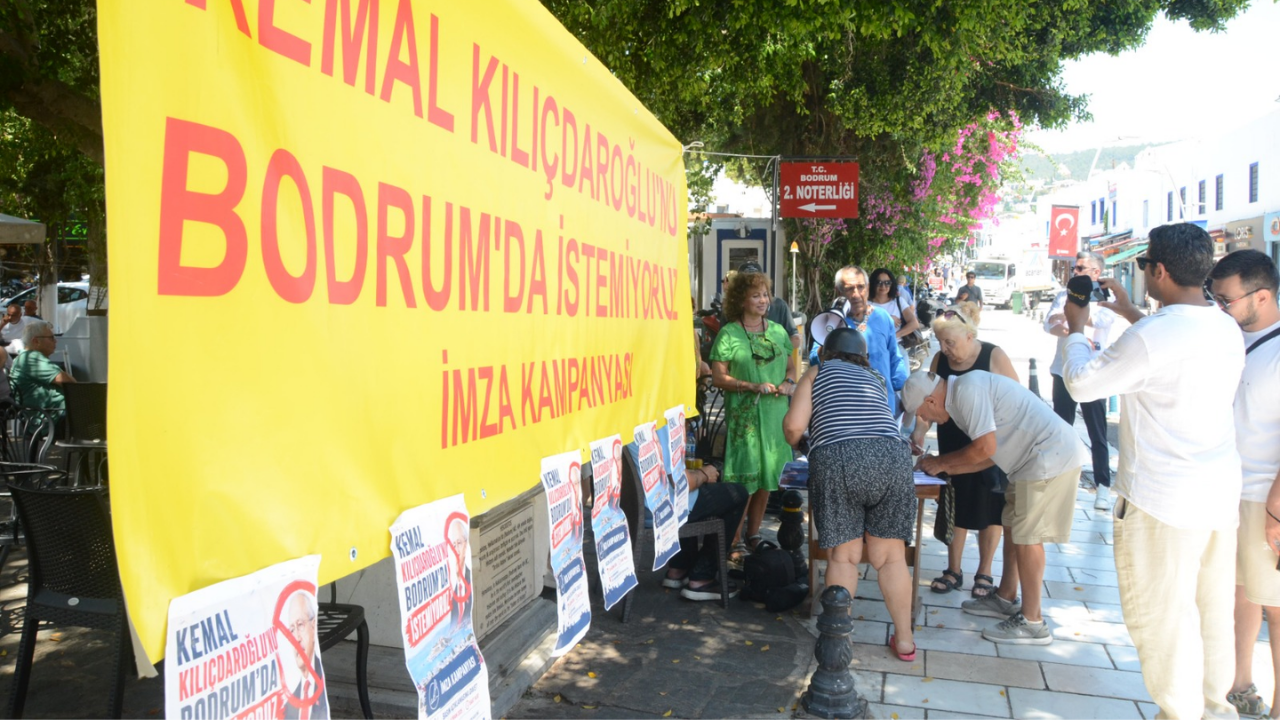 Bodrum'da Kılıçdaroğlu'na karşı imza kampanyasında 15 bin sınırı aşıldı