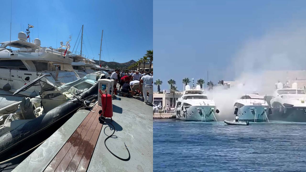 Bodrum Marina'da Lastik Bot Patlaması: 1 Yaralı