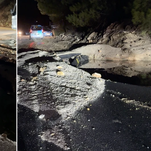 Bodrum'da İçme Suyu Ana Hattında Patlama