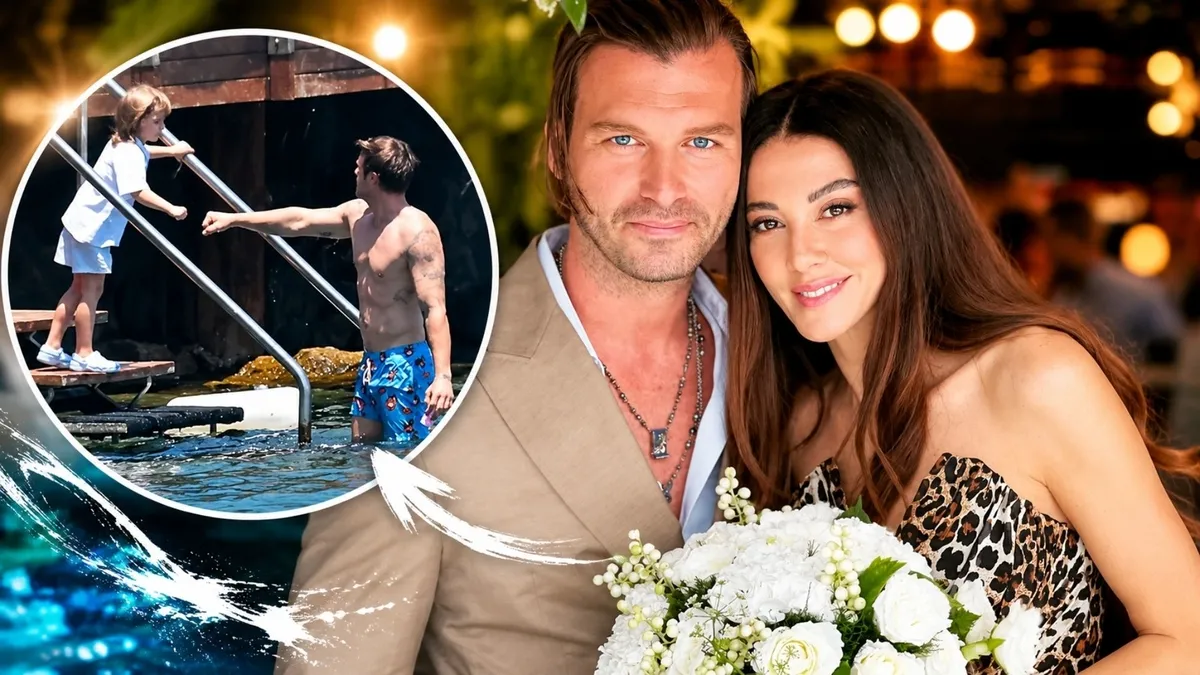 Bodrum'da Kıvanç Tatlıtuğ rüzgarı: Jet sörf ve baba-oğul balık keyfi