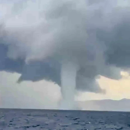 Bodrum'da Sağanak Sonrası Dev Hortum Oluştu