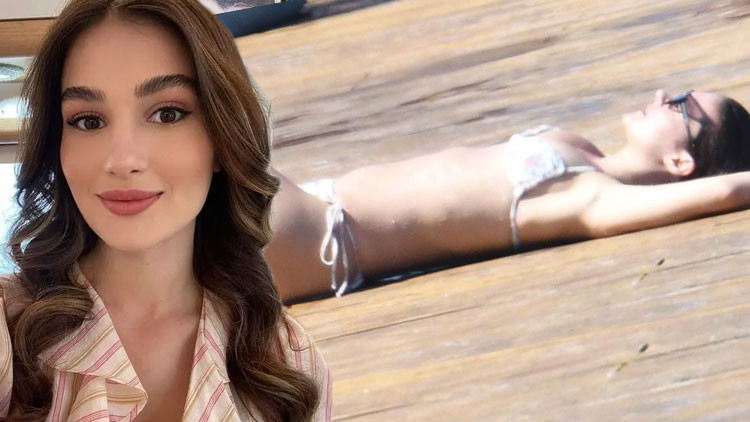 Bodrum'da Ünlü İsim Gizem Güneş'ten Plaj Keyfi