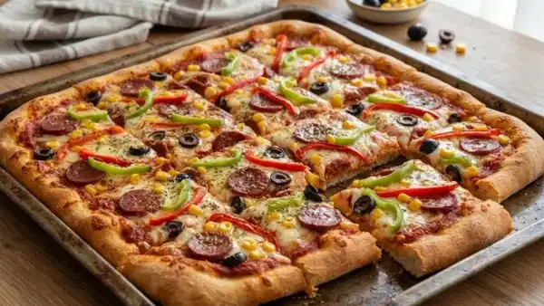 Bol Malzemeli MasterChef Tepsi Pizza Evde Nasıl Yapılır