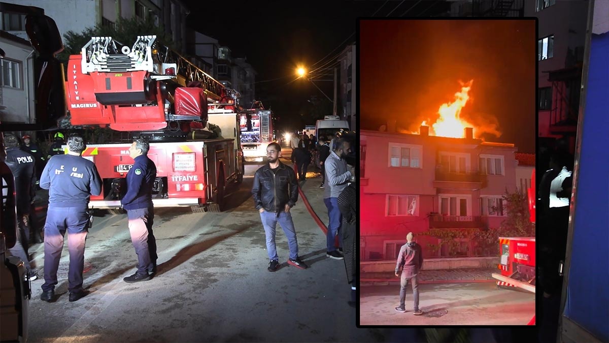 Bolu'da Çatı Yangını: Elektrik Tesisatı Paniğe Neden Oldu