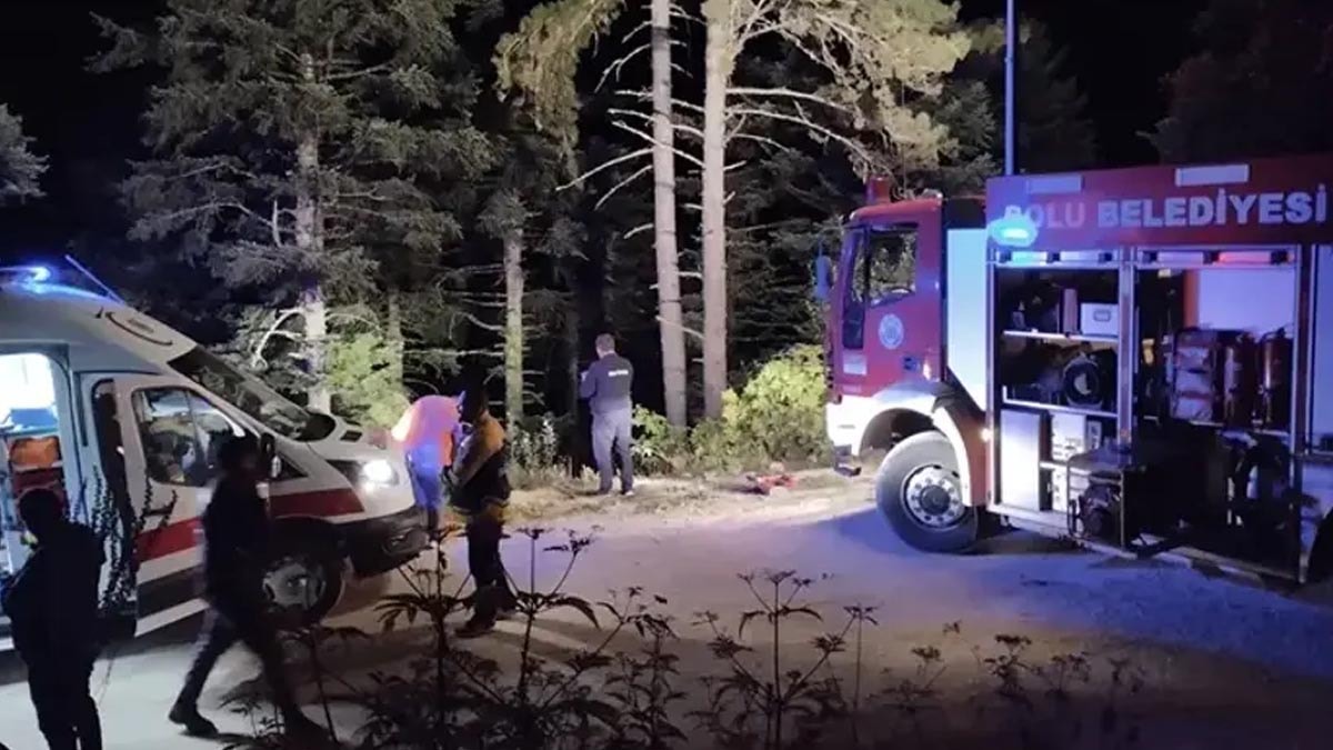 Bolu'da cip uçuruma yuvarlandı: 4 yaralı