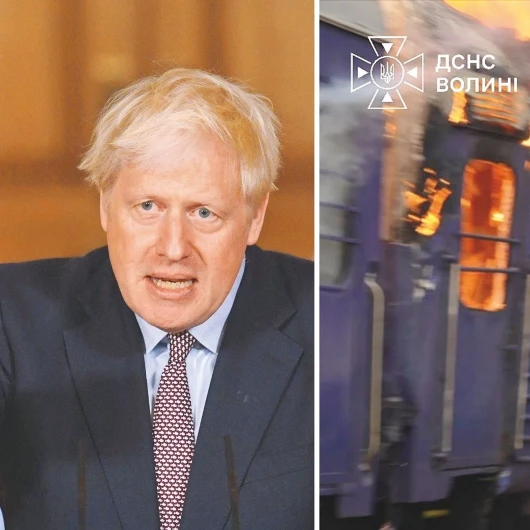Boris Johnson Kiev Treni Rus İHA Saldırısından Kıl Payı Kurtuldu
