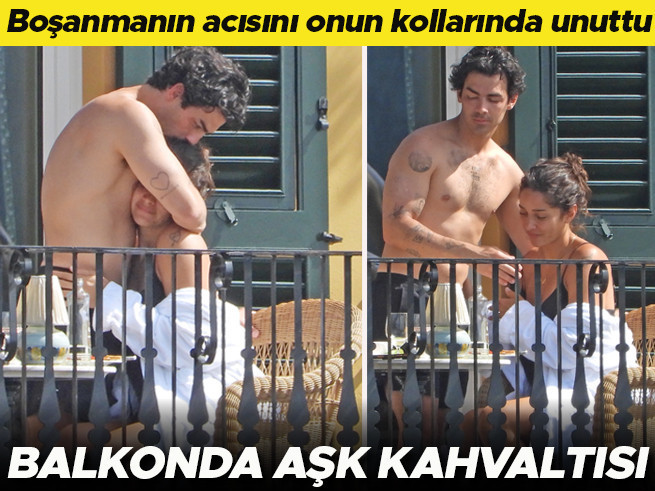 Boşanmanın acısını bu güzelin kollarında unuttu: Balkonda aşk kahvaltısı
