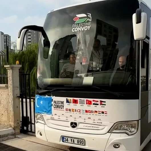 Bosna'dan Filistin'e Yardım Konvoyu Adana'dan Yola Çıktı