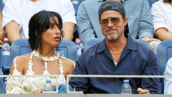 Brad Pitt ve Ines de Ramon ABD Açık Finalinde Objektiflerde