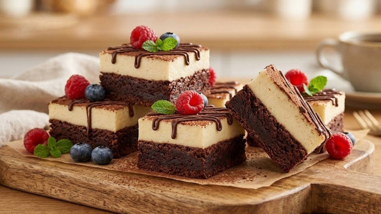 Brownie Cheesecake Tarifi: İki Katmanlı Efsane Viral Oluyor