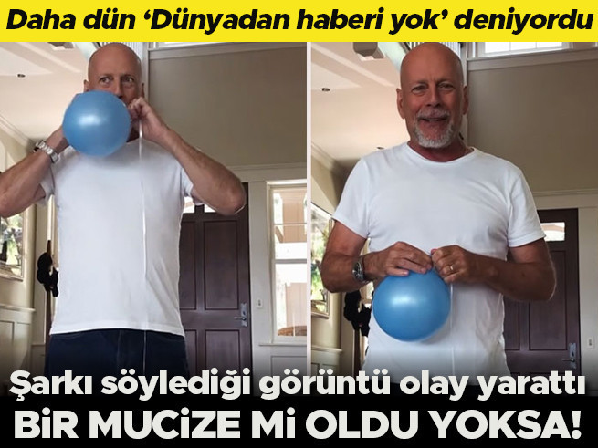 Bruce Willis'in eşi şarkı söylediği anları paylaştı: Endişe yerini umuda bıraktı