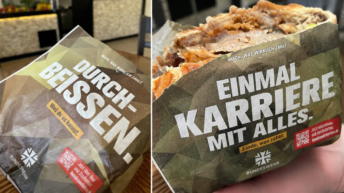 Bundeswehr'den Döner Ambalajında Askerlik İlanı