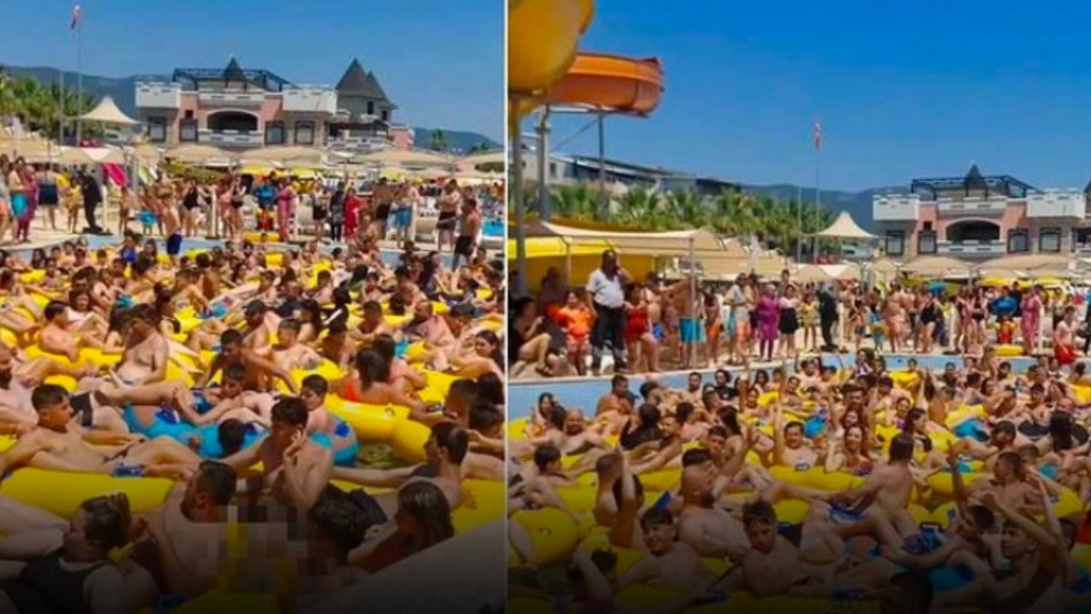 Burası Hindistan değil Türkiye: Su parklarında çığ gibi yoğunluk