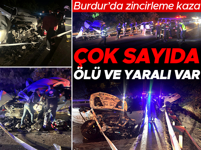 Burdur'da Zincirleme Kaza: 4 Ölü, 11 Yaralı