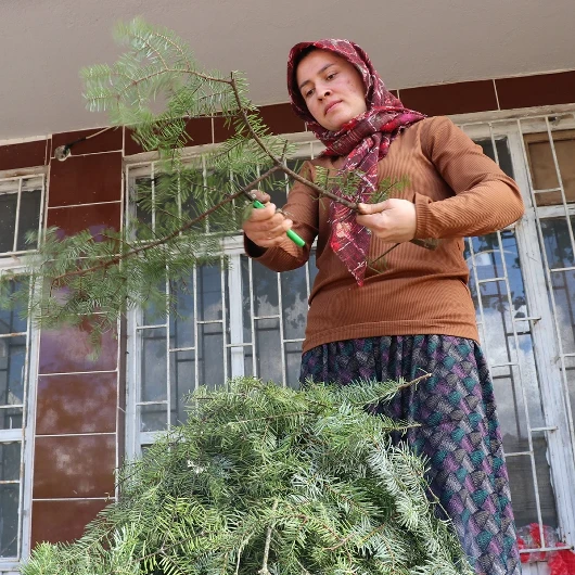 Burdur'da Kadınlar Ormandan Topladıklarıyla Avrupa'ya Çelenk İhraç Ediyor