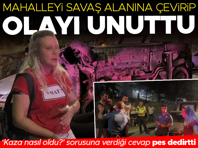 Bursa'da Alkollü Sürücü Mahalleyi Savaş Alanına Çevirdi