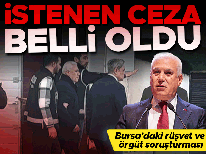 Bursa Büyükşehir Belediye Başkanı Bozbey'e 402 yıl hapis talebi