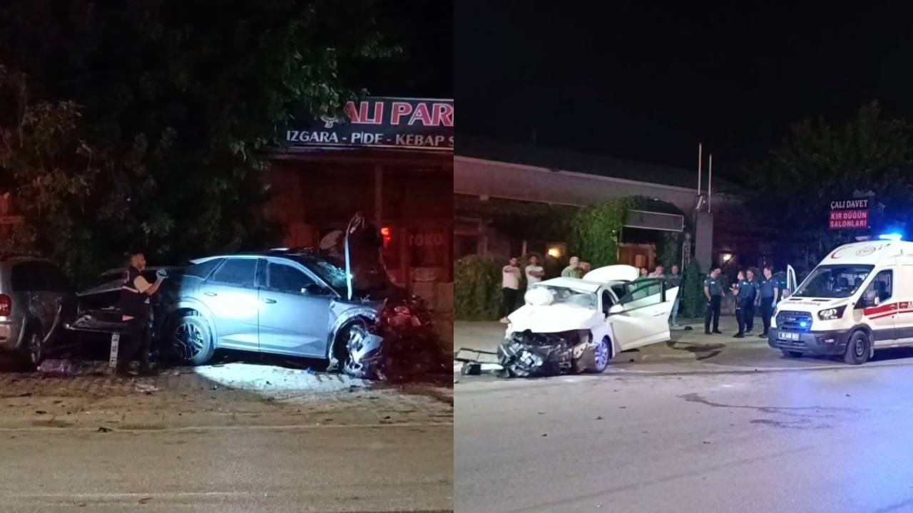 Bursa Nilüfer'de Otomobil-Cip Çarpışması: 2 Ölü, 2 Yaralı