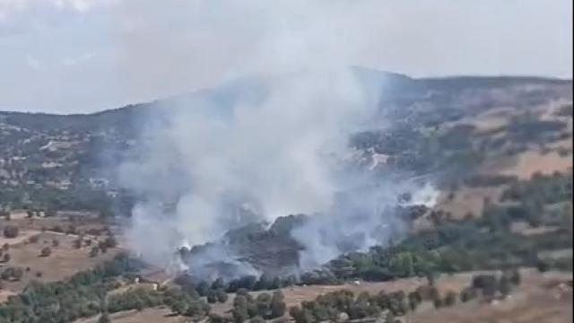 Bursa Orhaneli'de Orman Yangını: Havadan ve Karadan Müdahale Sürüyor
