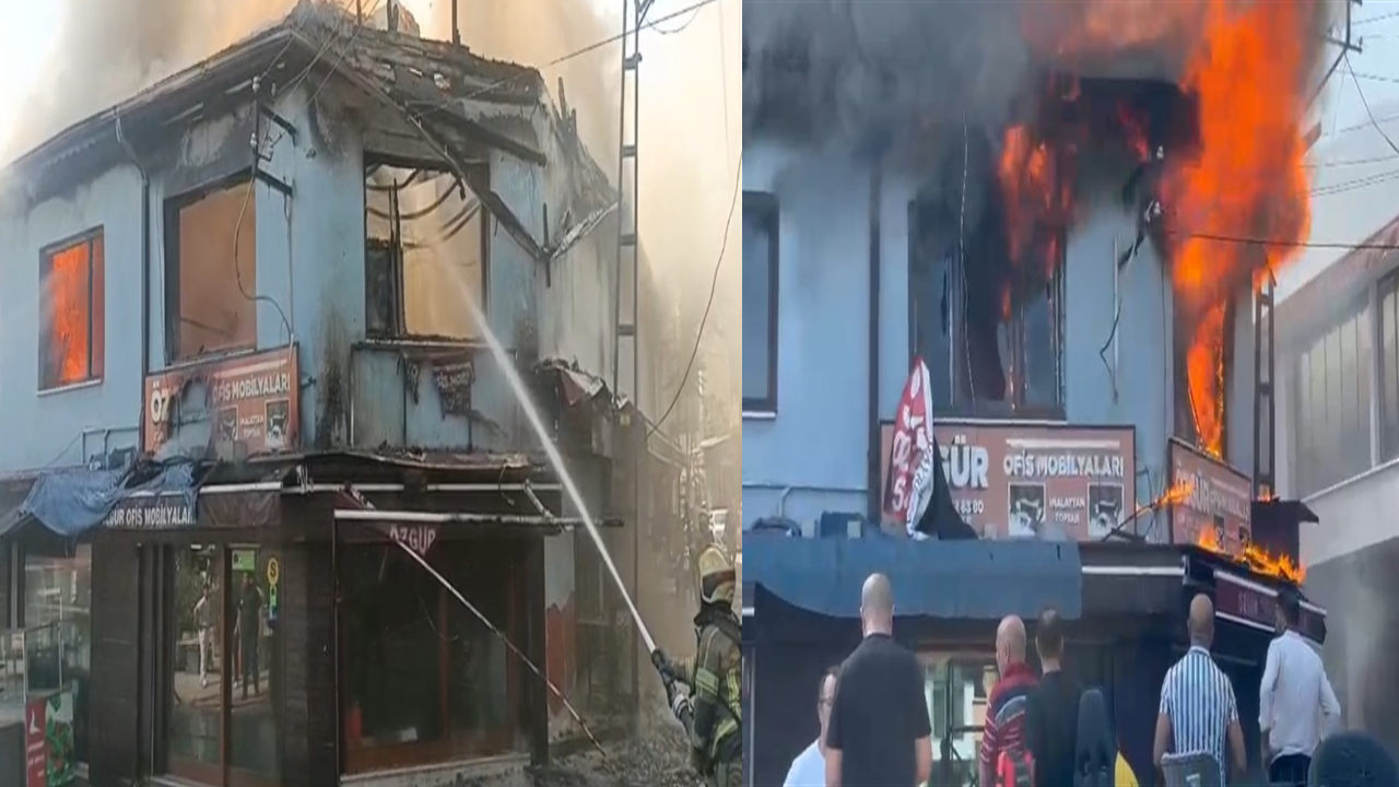 Bursa'da Tarihi Çarşıda Yangın: 5 Dükkan Küle Döndü