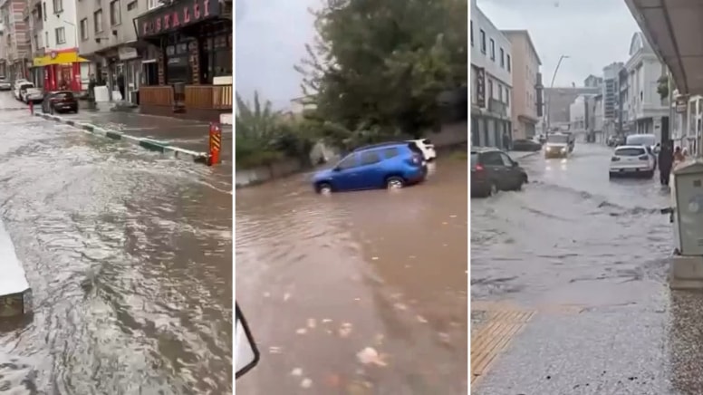Bursa'da Sağanak Felç Etti: Yollar Göle Döndü