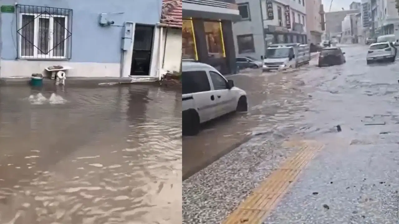 Bursa'da Sağanak Felç Etti: Yollar Göle Döndü