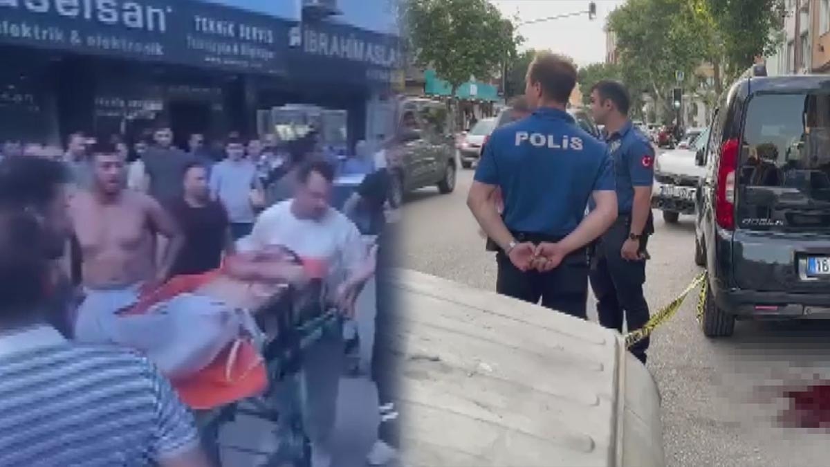 Bursa'da sosyal medya kavgası cadde ortasında kanlı bitti: 2 kişi yaralı