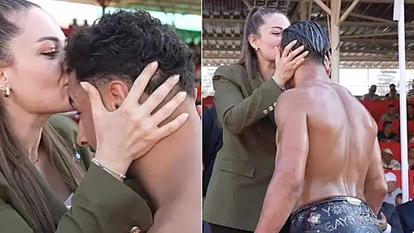 Büşra Özdemir'den Pehlivan Öpme Eleştirisine Yanıt